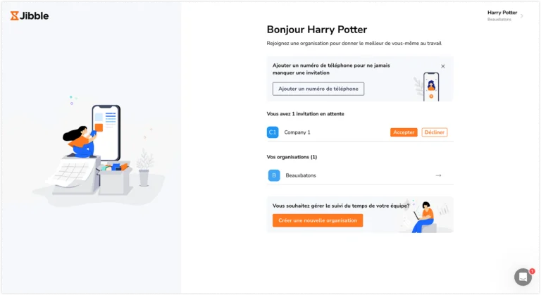 Page utilisateur
